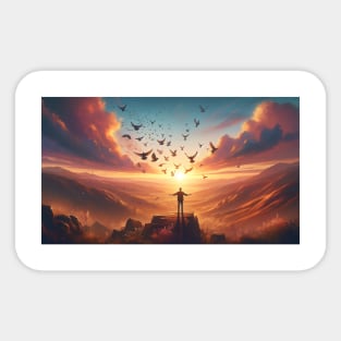 After dark, sun always shines Sticker